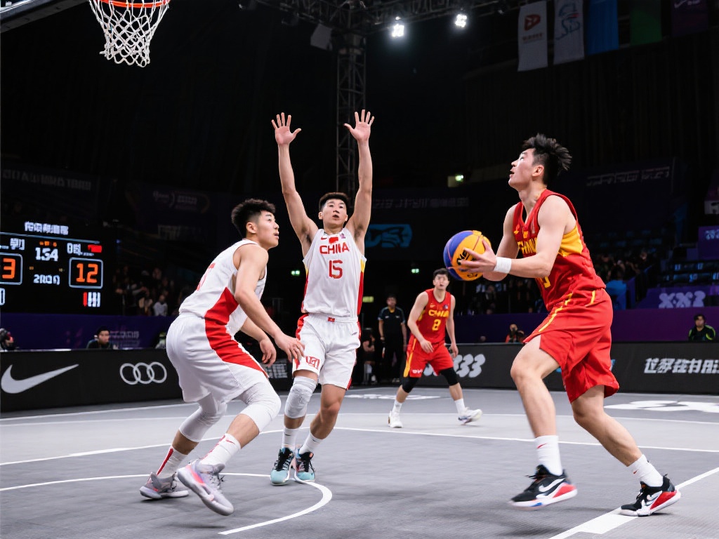 中国三人篮球男女队强势晋级半决赛 三人篮球不同于传统五人制篮球,更注重速度